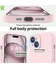 Apple iPhone 15 Hoesje Camera Bescherming Siliconen Back Cover Roze