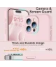 Apple iPhone 15 Pro Max Hoesje met Camera Bescherming Siliconen Roze