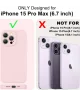 Apple iPhone 15 Pro Max Hoesje met Camera Bescherming Siliconen Roze