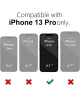 Apple iPhone 13 Pro Hoesje Camera Bescherming Dun TPU Back Cover Roze