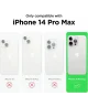 Apple iPhone 14 Pro Max Hoesje met Camera Bescherming Dun TPU Roze