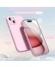 Apple iPhone 15 Hoesje met Camera Bescherming Dun TPU Back Cover Roze