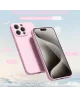 Apple iPhone 15 Pro Max Hoesje met Camera Bescherming Dun TPU Roze