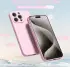 Apple iPhone 15 Pro Max Hoesje met Camera Bescherming Dun TPU Roze afbeelding 2
