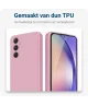 Samsung Galaxy A54 Hoesje Camera Bescherming Dun TPU Back Cover Roze