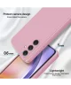 Samsung Galaxy A54 Hoesje Camera Bescherming Dun TPU Back Cover Roze