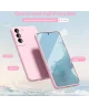 Samsung Galaxy S22 Hoesje Camera Bescherming Dun TPU Back Cover Roze