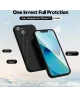 Apple iPhone 13 Hoesje met Camera Bescherming Dun TPU Back Cover Zwart