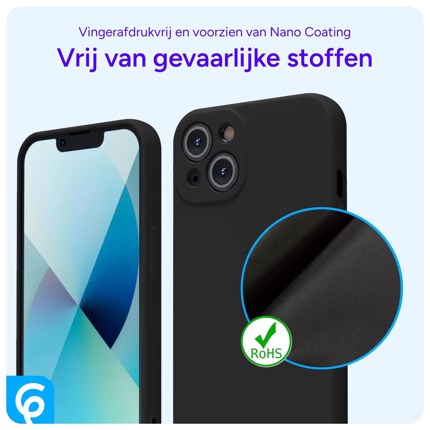 Apple iPhone 13 Hoesje met Camera Bescherming Dun TPU Back Cover Zwart afbeelding 5