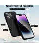 Apple iPhone 14 Pro Hoesje Camera Bescherming Dun TPU Back Cover Zwart
