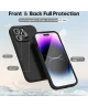 Apple iPhone 14 Pro Max Hoesje met Camera Bescherming Dun TPU Zwart