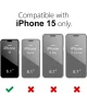 Apple iPhone 15 Hoesje met Camera Bescherming Dun TPU Back Cover Zwart