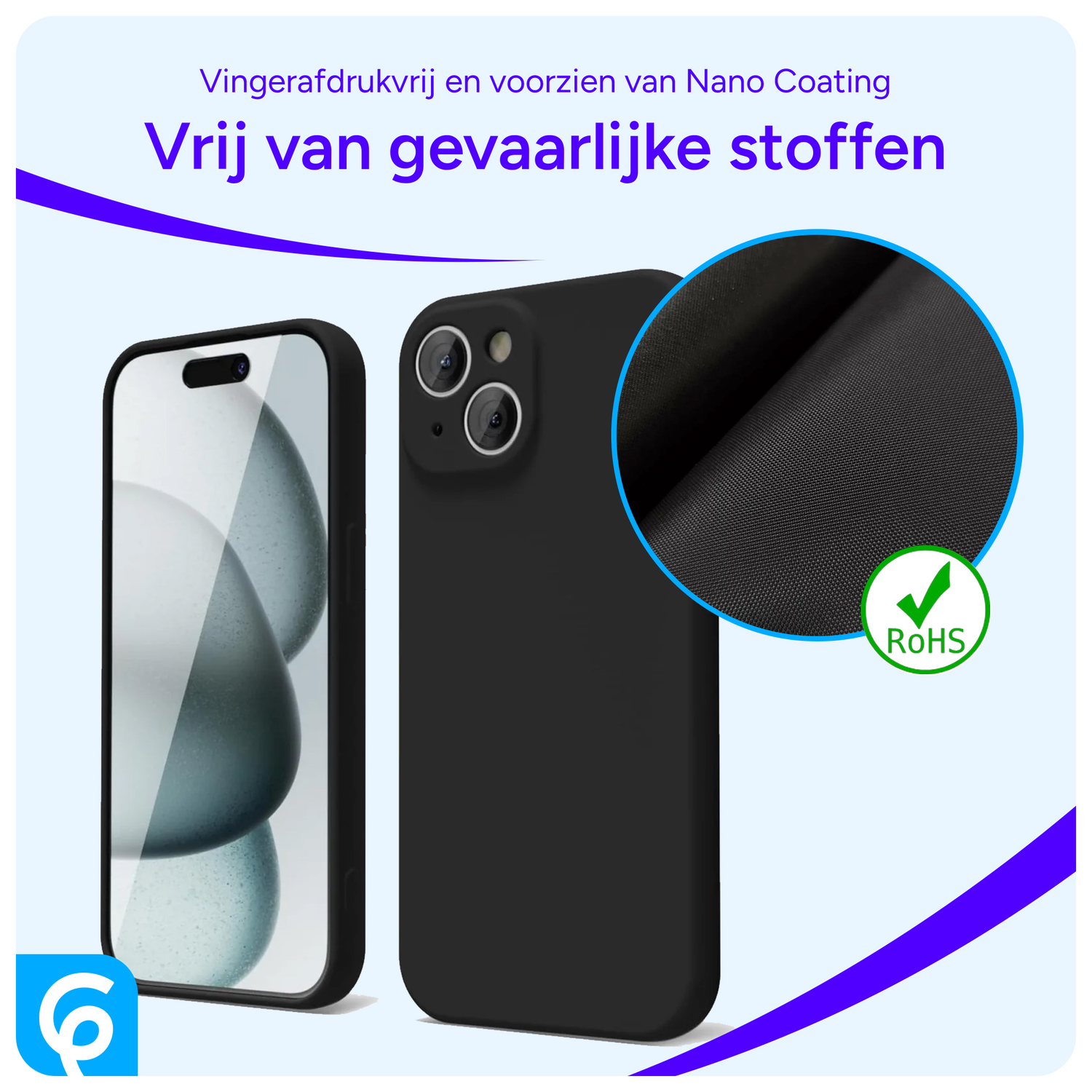 Apple iPhone 15 Hoesje met Camera Bescherming Dun TPU Back Cover Zwart afbeelding 5
