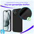 Apple iPhone 15 Hoesje met Camera Bescherming Dun TPU Back Cover Zwart afbeelding 5
