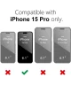 Apple iPhone 15 Pro Hoesje Camera Bescherming Dun TPU Back Cover Zwart