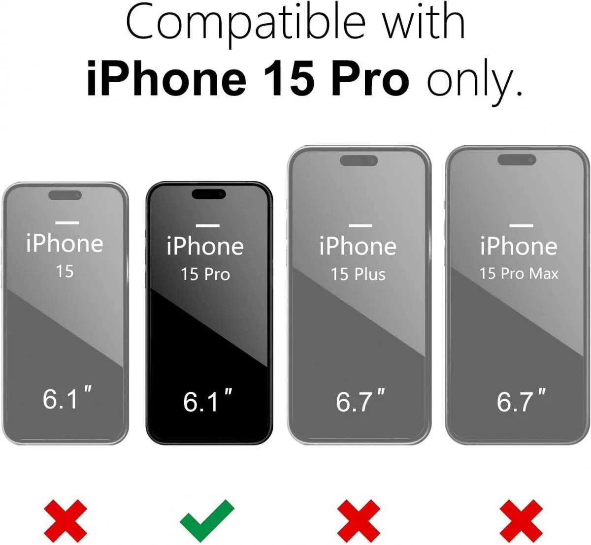Apple iPhone 15 Pro Hoesje Camera Bescherming Dun TPU Back Cover Zwart afbeelding 6