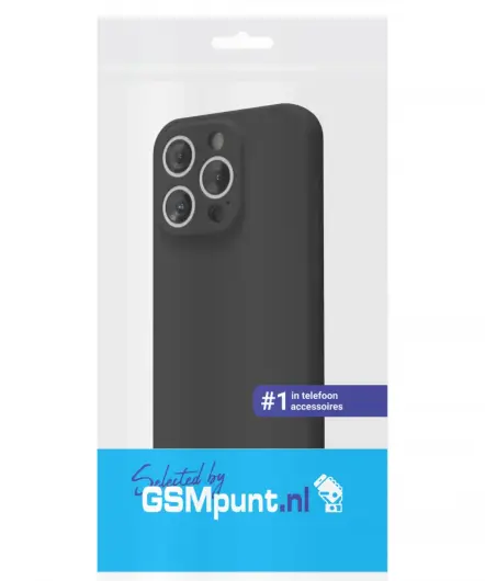 Apple iPhone 15 Pro Hoesje Camera Bescherming Dun TPU Back Cover Zwart afbeelding 7
