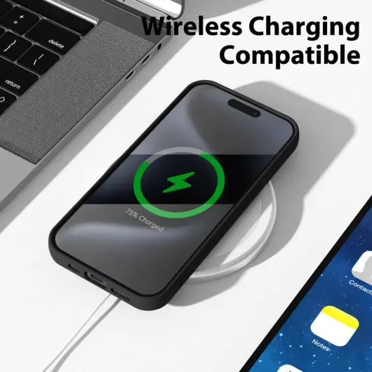 Apple iPhone 15 Pro Hoesje Camera Bescherming Dun TPU Back Cover Zwart afbeelding 5