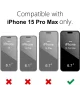 Apple iPhone 15 Pro Max Hoesje met Camera Bescherming Dun TPU Zwart