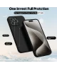 Apple iPhone 15 Pro Max Hoesje met Camera Bescherming Dun TPU Zwart