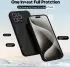 Apple iPhone 15 Pro Max Hoesje met Camera Bescherming Dun TPU Zwart afbeelding 2