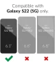Samsung Galaxy S22 Hoesje Camera Bescherming Dun TPU Back Cover Zwart