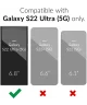 Samsung Galaxy S22 Ultra Hoesje met Camera Bescherming Dun TPU Zwart