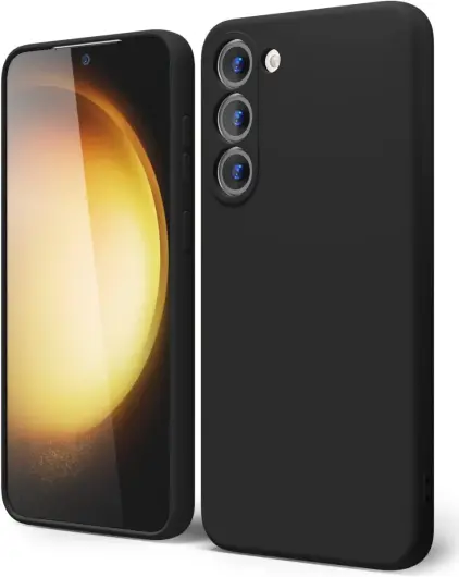 Samsung Galaxy S23 Plus Hoesje met Camera Bescherming Dun TPU Zwart afbeelding 1