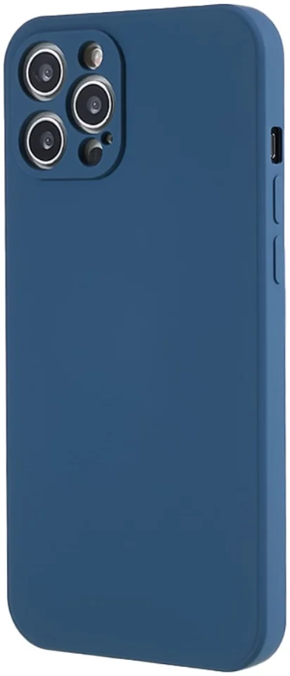 Apple iPhone 12 Pro Hoesje met Camera Bescherming Dun TPU Donkerblauw afbeelding 1
