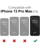Apple iPhone 13 Pro Max Hoesje Camera Bescherming Dun TPU Donkerblauw
