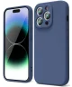 Apple iPhone 14 Pro Hoesje met Camera Bescherming Dun TPU Donkerblauw