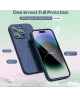 Apple iPhone 14 Pro Hoesje met Camera Bescherming Dun TPU Donkerblauw