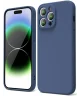 Apple iPhone 14 Pro Max Hoesje Camera Bescherming Dun TPU Donkerblauw