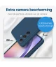 Samsung Galaxy A54 Hoesje Camera Bescherming Dun TPU Back Cover Blue