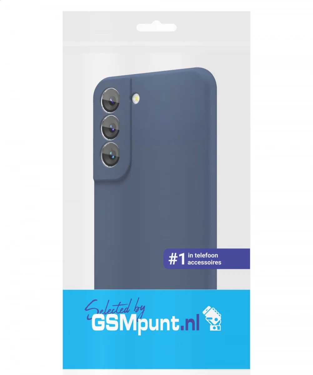 Samsung Galaxy S22 Hoesje met Camera Bescherming Dun TPU Donkerblauw afbeelding 7