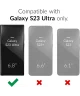 Samsung Galaxy S23 Ultra Hoesje Camera Bescherming Dun TPU Donkerblauw