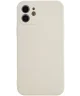 Apple iPhone 12 Hoesje met Camera Bescherming Dun TPU Back Cover Beige