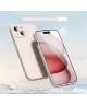 Apple iPhone 15 Hoesje met Camera Bescherming Dun TPU Back Cover Beige