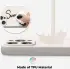 Apple iPhone 15 Pro Max Hoesje met Camera Bescherming Dun TPU Beige afbeelding 3