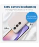 Samsung Galaxy A54 Hoesje Camera Bescherming Dun TPU Back Cover Beige