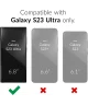 Samsung Galaxy S23 Ultra Hoesje met Camera Bescherming Dun TPU Beige
