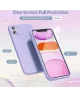 Apple iPhone 11 Hoesje met Camera Bescherming Dun TPU Back Cover Lila