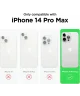 Apple iPhone 14 Pro Max Hoesje met Camera Bescherming Dun TPU Lila