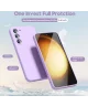 Samsung Galaxy S23 Plus Hoesje met Camera Bescherming Dun TPU Lila
