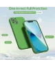 Apple iPhone 13 Hoesje met Camera Bescherming Dun TPU Back Cover Groen