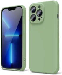 Apple iPhone 13 Pro Hoesje Camera Bescherming Dun TPU Back Cover Groen