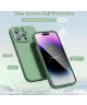 Apple iPhone 14 Pro Hoesje Camera Bescherming Dun TPU Back Cover Groen