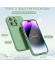 Apple iPhone 14 Pro Max Hoesje met Camera Bescherming Dun TPU Groen