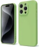 Apple iPhone 15 Pro Hoesje Camera Bescherming Dun TPU Back Cover Groen
