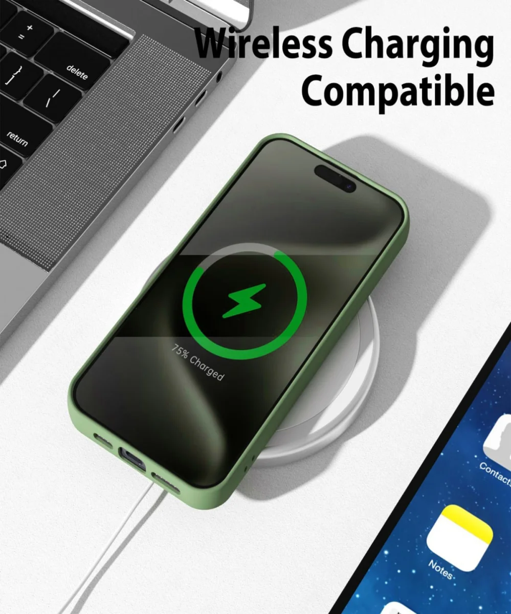 Apple iPhone 15 Pro Max Hoesje met Camera Bescherming Dun TPU Groen afbeelding 5